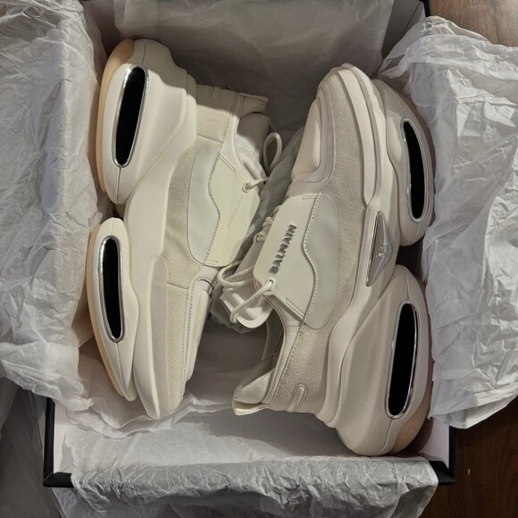 Balmain men's luxury white suede sneaker US 11 - EU 44 Brand new in box - Picture 3 of 9